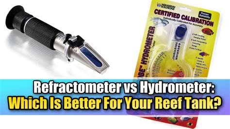 refractometer vs hydrometer saltwater|refractometer use.